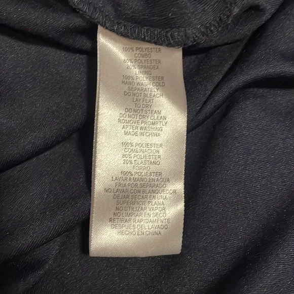 Elegant Dark Navy Blue Evening Dress - Picture 8 of 8